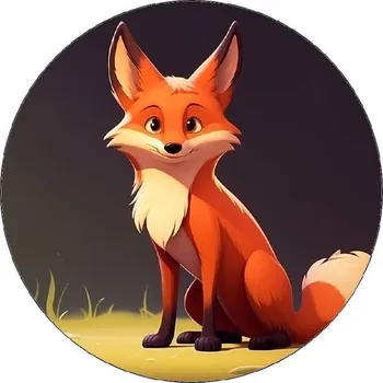 Přisada na vaření a pečení Jedlý papír malá liška 19,5cm