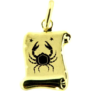 Přívěsek Zlatý přívěsek pergamen znamení zvěrokruhu 30.10.014 RAK-7