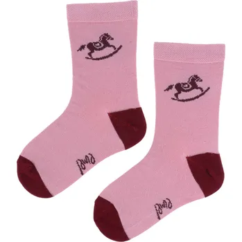 Dětské ponožky Emel ESK 100-91 Růžová/Fialová Velikost: 23 - 26