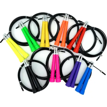 Švihadlo Rychlostní švihadlo s pogumovaným ocelovým lankem 2,5 mm, Barva rukojeti: Růžová