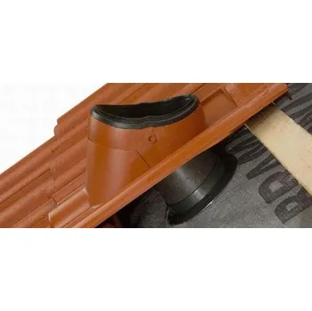 betonová krytina Bramac průchozí taška Moravská 125 tmavohnědý