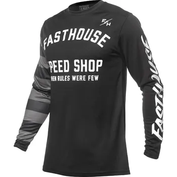 Moto dres Fasthouse Carbon Eternal Jersey Black Black Velikost: XXL