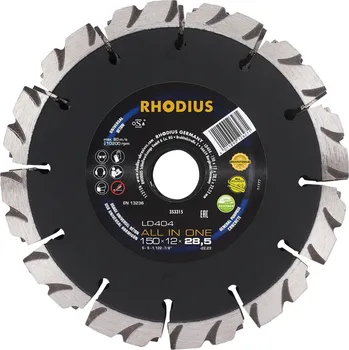 Řezný kotouč RHODIUS Diamantový řezný kotouč LD404 ALL IN ONE 150 x 12,0 x 28,5 x 22,23 TOPline