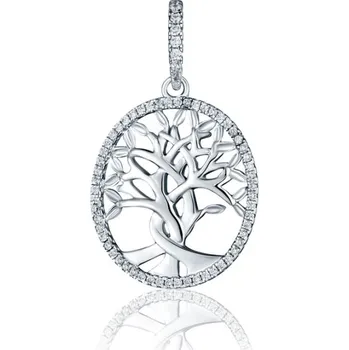 Přívěsek Stříbrný přívěsek strom života se zirkony