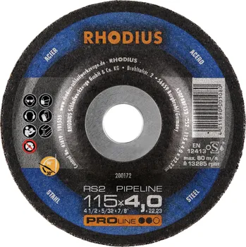 Brusný kotouč RHODIUS Brusný kotouč RS2 PIPELINE 115 x 4,0 x 22,23 PROline