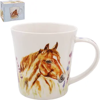 Leonardo, Anglie Porcelánový hrnek s KŮŇ hlava v dárkové krabičce - 400 ml