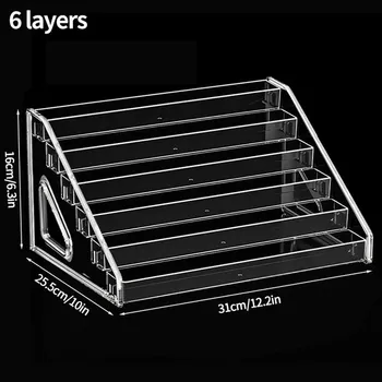 Stojan na víno Akrylový stojan na kosmetiku a laky | organizér - 6 vrstev - 1ks