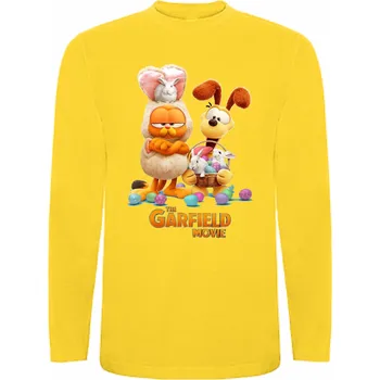 Chlapecké tričko Tričko s dlouhým rukávem Garfield Movie Barva: Žlutá, Velikost: 146/152 - 11/12 let