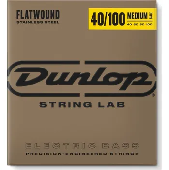 Struna pro kytaru a smyčcový nástroj Dunlop DBFS40100M Flatwound Bass 40-100