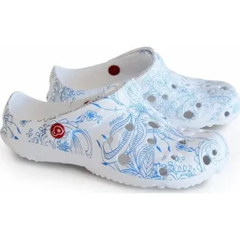 Dámská zdravotní obuv Schu´zz Globule dámská obuv 0029 bílá potisk mandala, Velikost 41