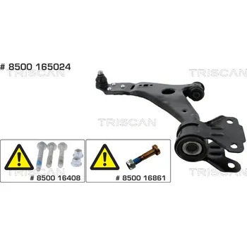 Zavěšení kol Řídicí páka, zavěšení kol Triscan A/S 8500 165024