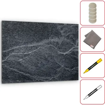 Allboards Skleněný obraz 60 x 40 cm ALLboards TMAVÝ KÁMEN TS64_30099