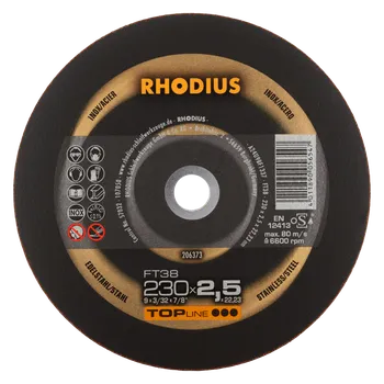 Řezný kotouč RHODIUS Ruční řezný kotouč FT38 230 x 2,5 x 22,23 TOPline