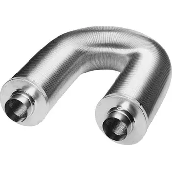 Krbová kamna Lindab tlumič hluku 125mm, 1000mm, s izoalcí 25mm, ohebný