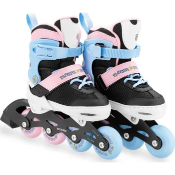 Kolečkové brusle Spokey JOY Dětské kolečkové brusle, černo-růžové, vel. 31-34