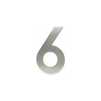Domovní číslo Satos Číslice "6" fasádní 200mm NEREZ