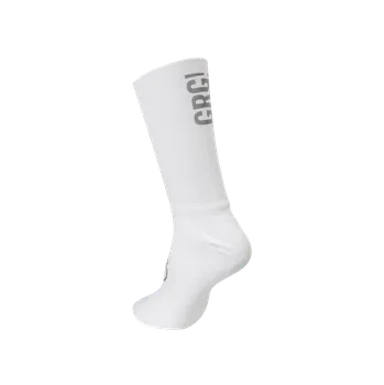 Pánské ponožky Cyklistické ponožky KM100 Compresión GRG! - bílá