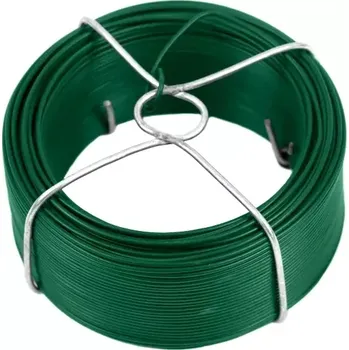 Organizace kabelů Vázací drát PVC 50 m - zelený (Vázací drát PVC, síla 1,4mm, délka 50m)