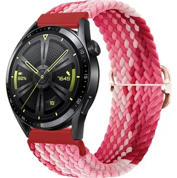 Řemínek na hodinky BSTRAP | BStrap Elastic Nylon reminek na Garmin Venu 2 Plus, strawberry (SSG024C1109)