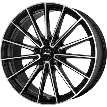 Alu kolo Alu disk Brock B43 9.5x21, 5x112, 66.6, ET37 Schwarz Glanz Voll-Poliert (SGVP)