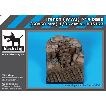 Plastikový model Blackdog 1/35 Trench WWI No.4 (60x60 mm)