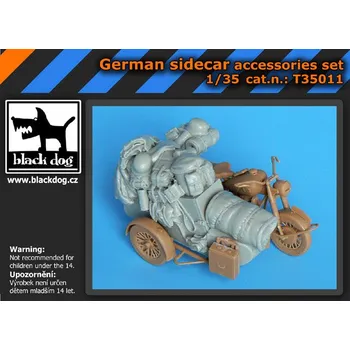 Plastikový model Blackdog 1/35 German sidecar accessories set (MASTERBOX)