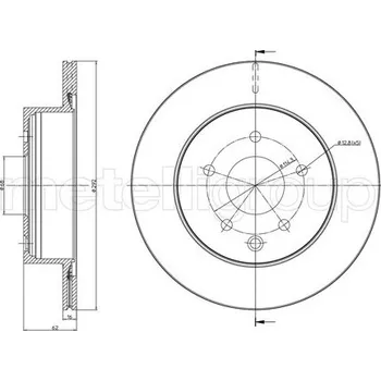 Brzdový kotouč Brzdový kotouč METELLI 23-0797C