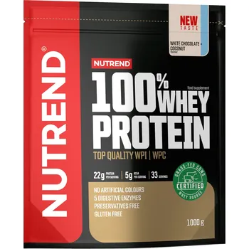 Protein Nutrend 100% WHEY PROTEIN 1000g, sáček bílá čokoláda+kokos