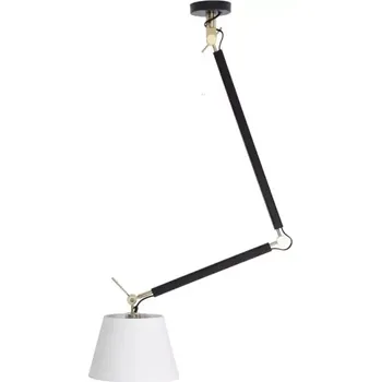 Industriální lustr Zyta M černá/stříbrná