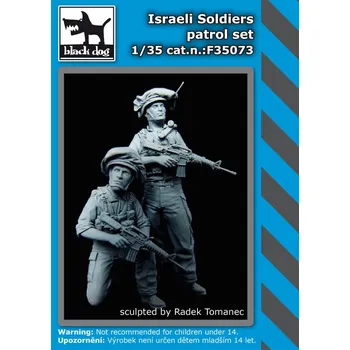 Plastikový model Blackdog 1/35 Israel soldiers patrol set (2 fig.)