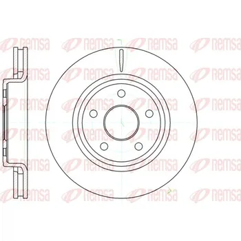 Brzdový kotouč Brzdový kotouč REMSA 61210.10