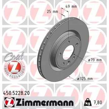Brzdový kotouč Brzdový kotouč ZIMMERMANN 450.5228.20