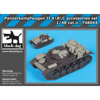 Plastikový model Blackdog 1/48 Panzerkampfwagen II A/B/C access.set (TAM)