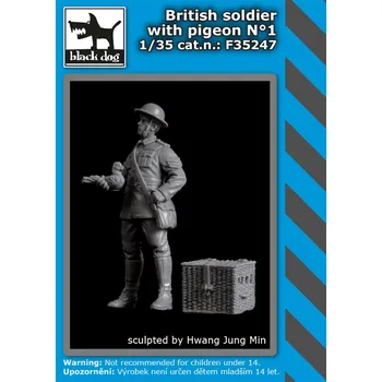 Plastikový model Blackdog 1/35 British soldier with pigeon N°1