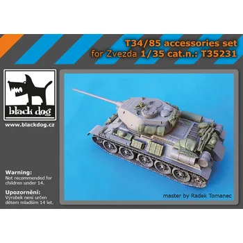 Plastikový model Blackdog 1/35 T-34/85 accessories set (ZVE)