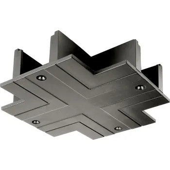 Bodové svítidlo Deko-Light 3-fázový kolejnicový systém - D Line DALI vestavný krycí panel X-spojka, černá 710537