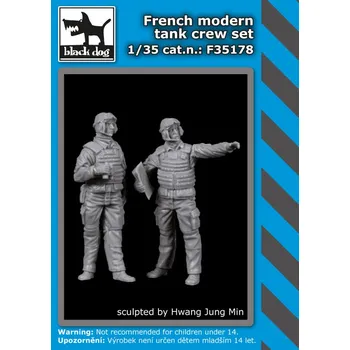 Plastikový model Blackdog 1/35 French modern tank crew set (2 fig.)