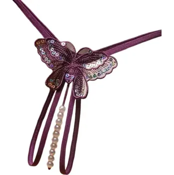 Dámské erotické kalhotky Amparo Miranda® Erotické kalhotky Butterfly Pearl, Barva Fialová