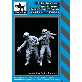Plastikový model Blackdog 1/35 US soldiers team special group (2 fig.)