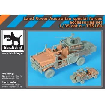 Plastikový model Blackdog 1/35 Land Rover Australian special forces acc.set