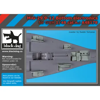 Plastikový model Blackdog 1/48 MiG-29 9-12 bottom electronics (GWH)