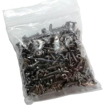 Průmyslová sponka Vrut bronzový ocel 4 x 10mm 200ks (711P) (STEEL BRONZE PLATED SCREWS PAN HEAD - POZI '4' x 10mm | 3|8" 200 (711P))