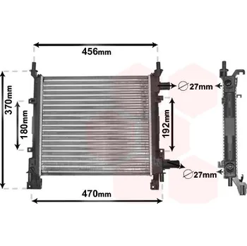 Autodíl Chladič, chlazení motoru VAN WEZEL 18002260
