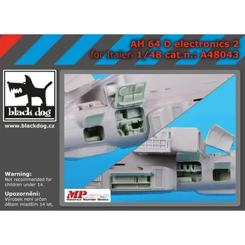Plastikový model Blackdog 1/48 AH-64 D electronics 2 (ITALERI)