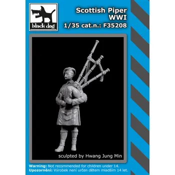 Plastikový model Blackdog 1/35 Scottish piper WWI (1 fig.)