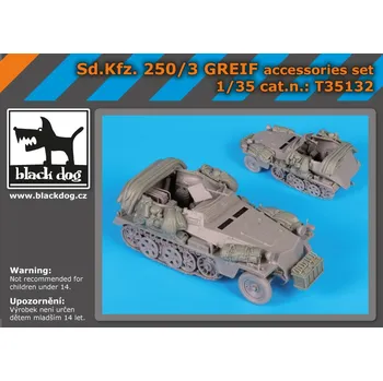 Plastikový model Blackdog 1/35 Sd.Kfz 250/3 Greif accessories set (DRAG)