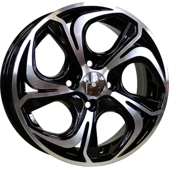 Alu kolo Alu kola Racing Line BY980, 15x6.5 4x108 ET22, černá + leštění