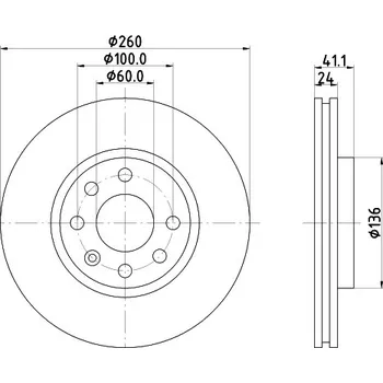 Brzdový kotouč Brzdový kotouč MINTEX MDC1455