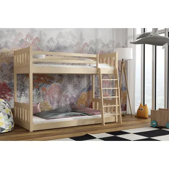 Postel Max-i Patrová postel SIVIR KIDBED FIVE + rošt Zvolte rozměr:: 80 x 200 cm, Zvolte barvu:: barva černá