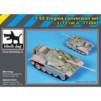 Plastikový model Blackdog 1/72 T-55 Engima conversion set (TRUMP)